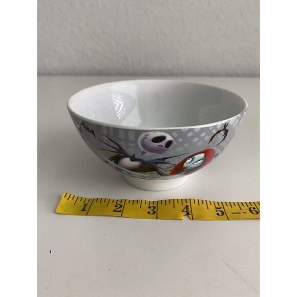 Nightmare Before Christmas Jack Sally Zero Ceramic Cereal Ramen Bowl NEW - Picture 6 of 7